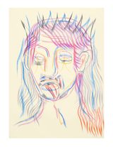Face and Mask 33 by Carlos Amorales contemporary artwork drawing works on paper