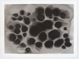 Drip drawing Water lilies III by Leonardo Anker Vandal contemporary artwork drawing painting works on paper