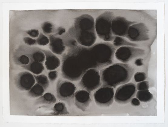 Drip drawing Water lilies III by Leonardo Anker Vandal contemporary artwork Painting
