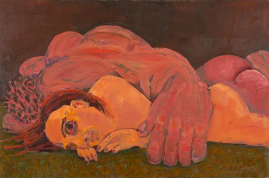 a Cuddle by Shanee Roe contemporary artwork Painting