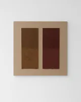 November Colour Chart No. 4 Brown Ochre 182 Caput Mortuum 169 by Lucinda Burgess contemporary artwork mixed media