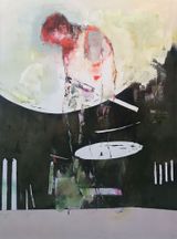 Enjoy the silence by Robert Muntean contemporary artwork painting works on paper