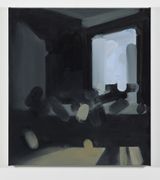 Rough Sketch after Louis Asher The Artist with Porth in his Studio 46 x 37 cm 1828 by Michael Van Ofen contemporary artwork painting