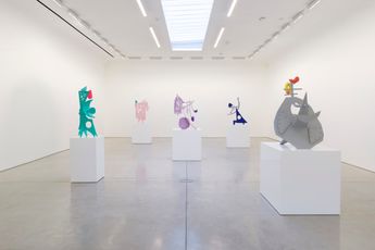 Contemporary art exhibition Aaron Curry Metal Plastic Paint at David Kordansky Gallery Los Angeles United States