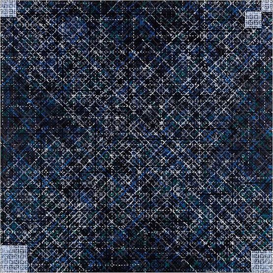 Appearance of Crosses 2013-6 by Ding Yi contemporary artwork Painting