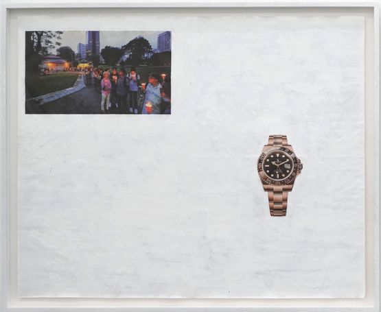 Newspaper Painting No.37 by Lai Yu Tong contemporary artwork Painting