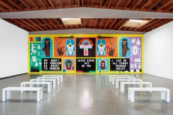 Contemporary art exhibition Nina Chanel Abney Nina Chanel Abney Winging It at Jeffrey Deitch Los Angeles United States