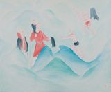 Implore then been given the clothes by Wu Yi contemporary artwork painting works on paper