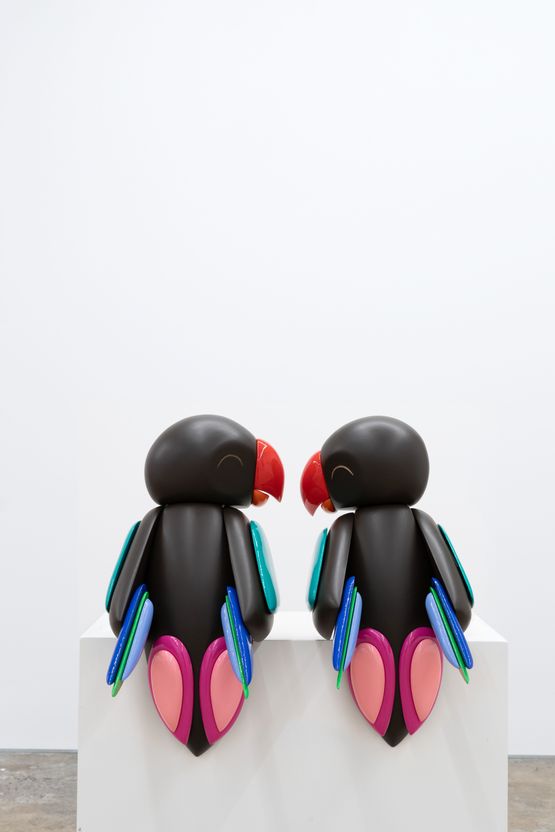 Lovebirds by Emily Floyd contemporary artwork Painting