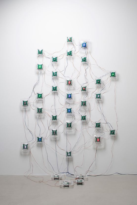 Life le corps sans organes- no.15 by Tatsuo Miyajima contemporary artwork Sculpture