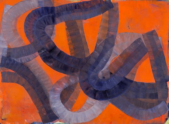 Rolling Down by Ildiko Kovacs contemporary artwork Painting