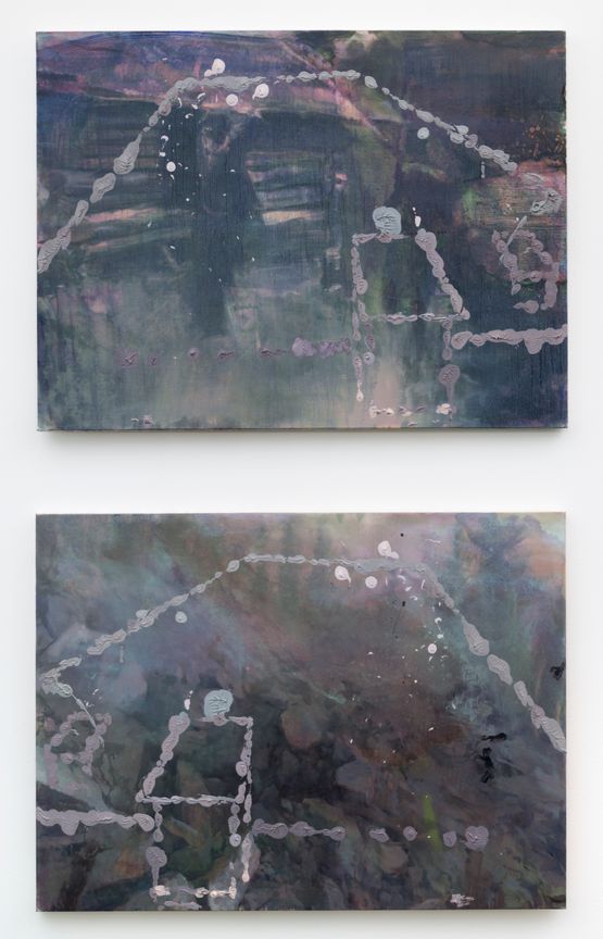 In the Field and In the Field II by Hanneline Rgeberg contemporary artwork Painting