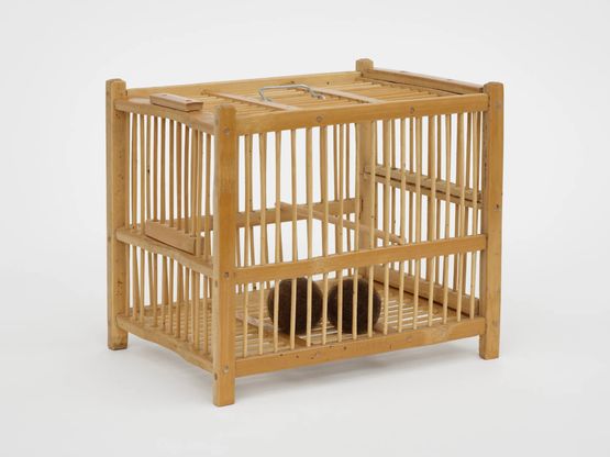 Untitled Hong Kong cage II by Mona Hatoum contemporary artwork Sculpture