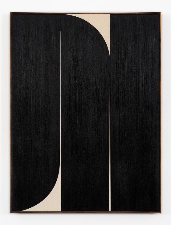 Black 2 by Johnny Abrahams contemporary artwork Painting