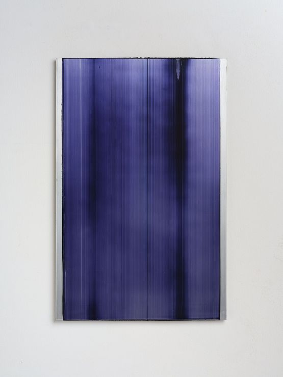 Slider - blue purple 1 by Noel Ivanoff contemporary artwork Painting
