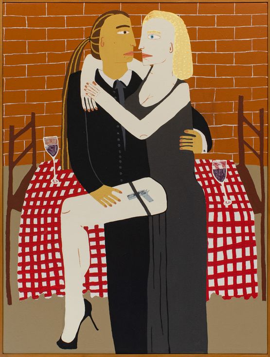 Mr  Mrs. Smith by Claudia Kogachi contemporary artwork Painting
