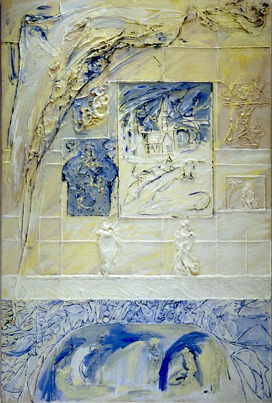 My Home IV by Dona Nelson contemporary artwork Painting