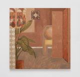 Interior with folding screen by Kayoon Anderson contemporary artwork painting