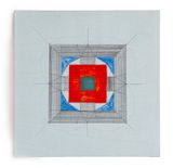 Circle Square Triangle Turtle Fish by Amina Ahmed contemporary artwork painting