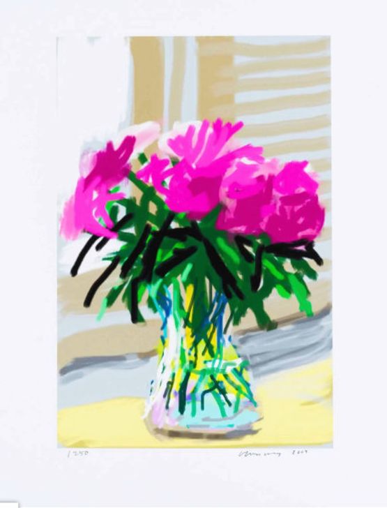 My Window - IPad drawing No. 535 28th June 2009 by David Hockney contemporary artwork Print