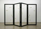 The Music four-panel folding screen by Yukio Fujimoto contemporary artwork installation