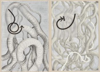 notes for recovery touch by Nolan Oswald Dennis contemporary artwork drawing painting works on paper