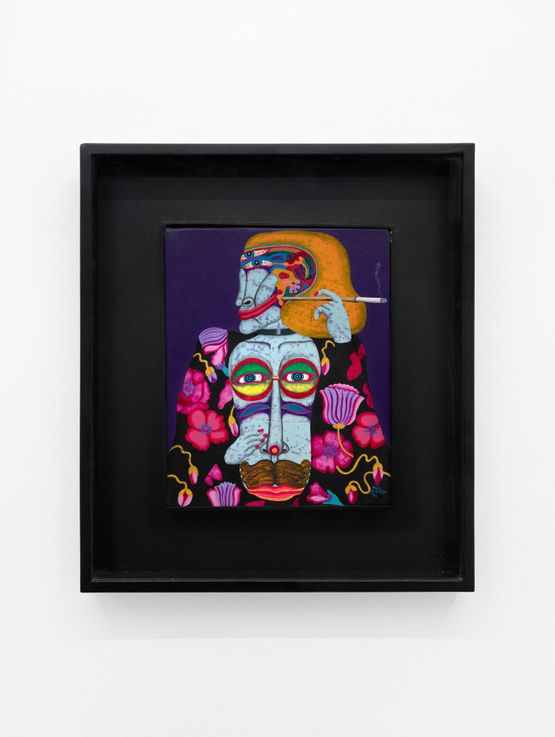 The Woman in the Window by Key Hiraga contemporary artwork Painting