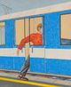 Leaving is moving by Constantin Lhotka contemporary artwork Painting
