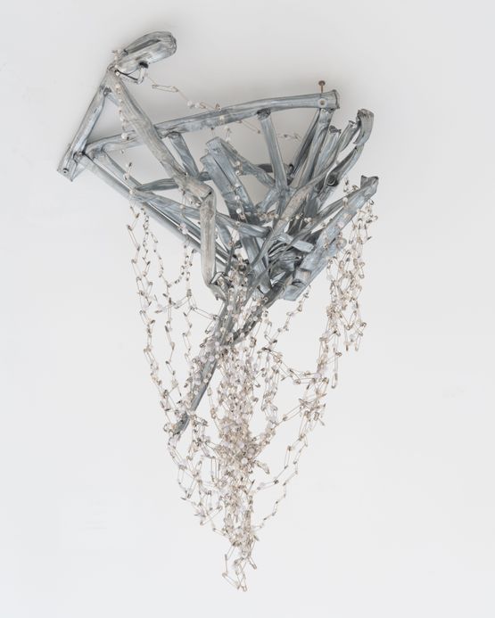 Crushed Barrier Everlasting Blanket of Stars by Jim Lambie contemporary artwork Sculpture