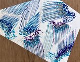 Abstract  Expression  Painting Porcelain Stone and Moving Image 3 by Kosuke Ikeda   contemporary artwork painting works on paper