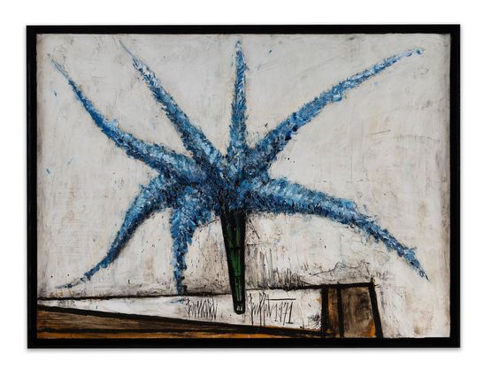 Delphiniums bleus by Bernard Buffet contemporary artwork Sculpture