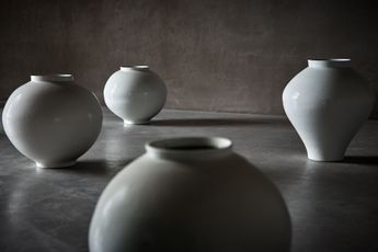 Contemporary art exhibition Kwon Dae-Sup Moonjars at Axel Vervoordt Gallery Antwerp Belgium
