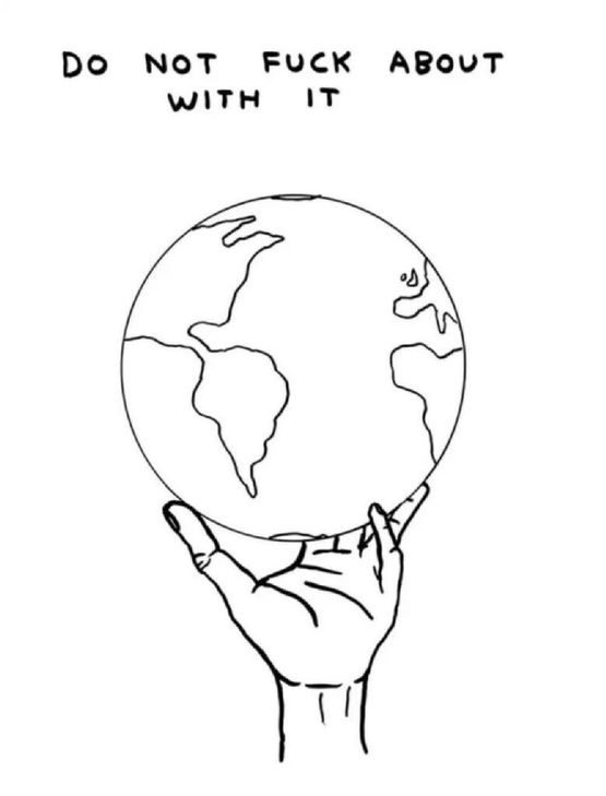 Do not fuck about with it by David Shrigley contemporary artwork Works on Paper