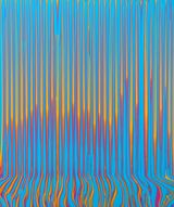 Resonator Blue Yellow Magenta by Ian Davenport contemporary artwork painting