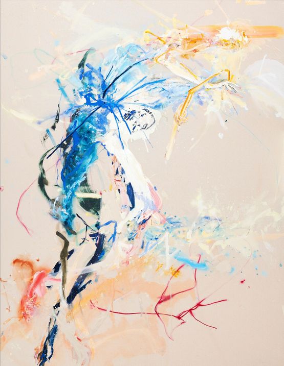 Bending light by Araminta Blue contemporary artwork Painting