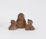 Workers by Shin Min contemporary artwork sculpture works on paper