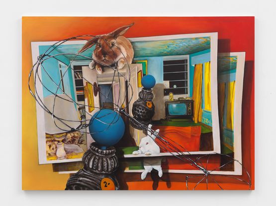 Im late Im late for a very important date by Jason Bailer Losh contemporary artwork Painting