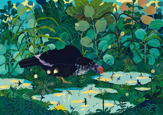 LBD Considers the World by Nicola Gower Wallis contemporary artwork Painting