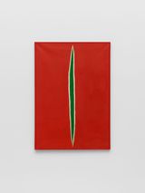 Untitled pre-bribes de corps red by Huguette Caland contemporary artwork painting