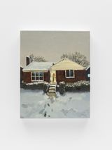 One Person on a Snowy Night by Liu Xiaodong contemporary artwork painting