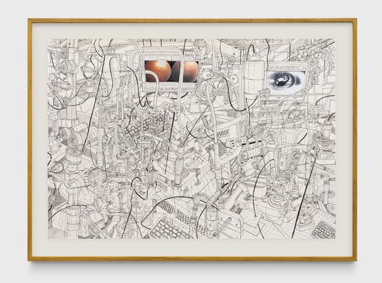 Num piscar de olhos by Milton Machado contemporary artwork Drawing