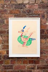 Run duck Hide by Walter Price contemporary artwork drawing works on paper