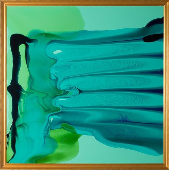 There is something nasty going on behind this by Dale Frank contemporary artwork Painting