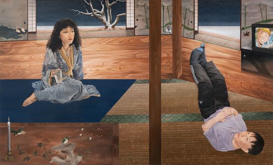 La Nuit la plus longue by Alexandre Yang contemporary artwork Painting