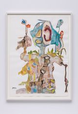Ein Bild Herrn Kober gemacht by Stefan Bertalan contemporary artwork works on paper