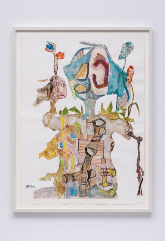 Ein Bild Herrn Kober gemacht by Stefan Bertalan contemporary artwork Works on Paper