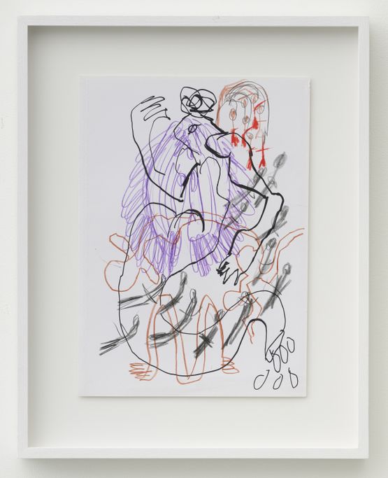 De-Fossilization Of The Look Dialogue With Madonna Del Parto by Pelagie Gbaguidi contemporary artwork Works on Paper