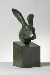 Hares Head by Daniel Daviau contemporary artwork sculpture