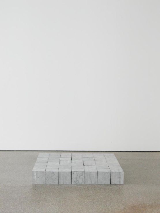 49 Belgica Blue Square by Carl Andre contemporary artwork Sculpture