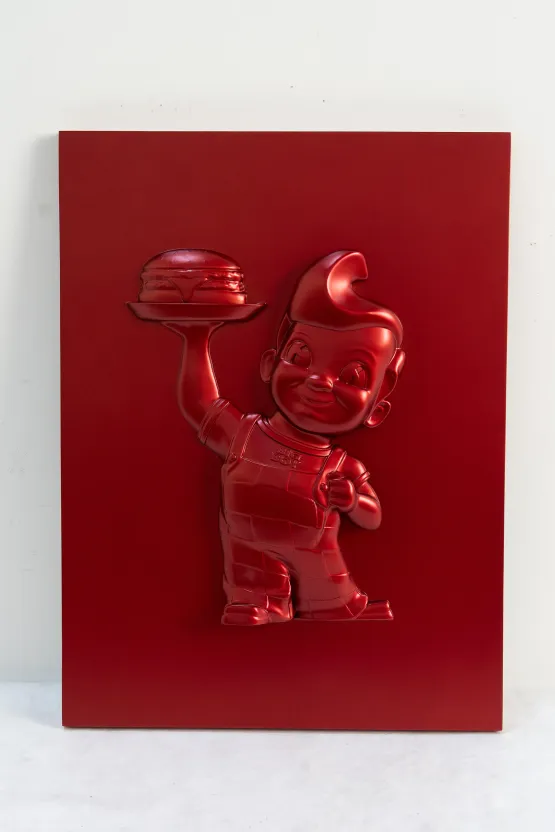 Bobs Big Boy Portrait of American President by Robert Longo contemporary artwork Sculpture